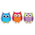 Colorful Owls Cut Outs 36ct