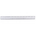 12in Plastic Ruler Clear
