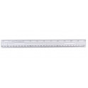 12in Plastic Ruler Clear