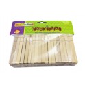 WOODEN FLAT SLOTTED CLOTHESPIN 40PK