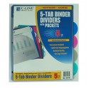 5 Tab Poly Index Dividers With