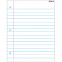 Notebook Paper Wipe Off Chart 17x22