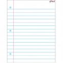 Notebook Paper Wipe Off Chart 17x22