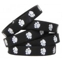 Black W White Paw Prints Wristbands