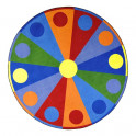 Color Wheel Carpet Round