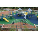 Rubber Playground Surface Poured-in-Place