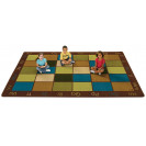 Nature's Colors Classroom Seating Rug | natural colors classroom rugs | earth-tone classroom rugs