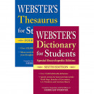 WEBSTERS DICTIONARY AND THESAURUS SET FOR STUDENTS