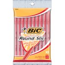 Bic Round Stic Ballpoint Pens Red