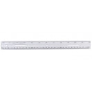 12in Plastic Ruler Clear