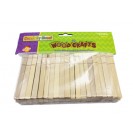 WOODEN FLAT SLOTTED CLOTHESPIN 40PK