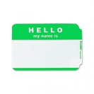 C Line Self Adhesive Green Name