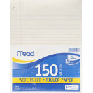Notebook Paper Wide Ruled 150ct