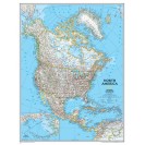 North America Wall Map 24 X 30