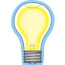 CREATIVE SHAPES NOTEPAD LIGHT BULB