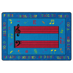 Fun With Music Rug | Classroom Rugs | Classroom Carpets | Flagship Carpets