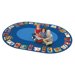 Reading by the Book Classroom Rug | ABC Rugs | Carpets for Kids