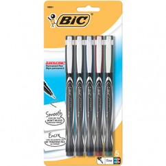 BIC INTENSITY MARKER PEN ASSORTED 5