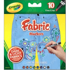 CRAYOLA FINE LINE FABRIC MARKERS