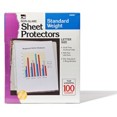 Sheet Protectors Non Glare 10/box