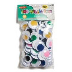 JUMBO WIGGLE EYES ASSORTED COLORS