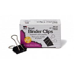 Binder Clips 12ct Small 3/8in