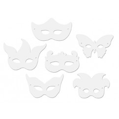 Die Cut Mardi Gras Masks 24pk