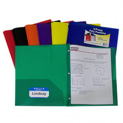 Two Pocket Poly Portfolios 36/box