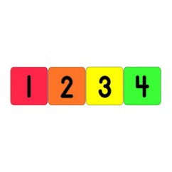 NUMBERS 1 - 20 THEME STICKERS