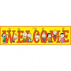 PEANUTS WELCOME BANNER