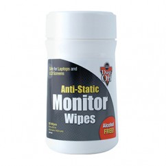 ANTI STATIC MONITOR WIPES 80 CT