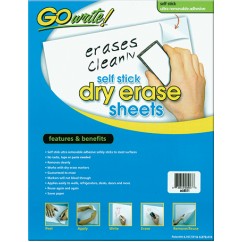 Go Write Dry Erase Sheets 30pk