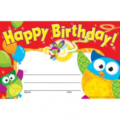 Happy Birthday Owl Stars