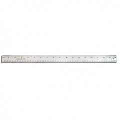 18IN STAINLESS STEEL RULER