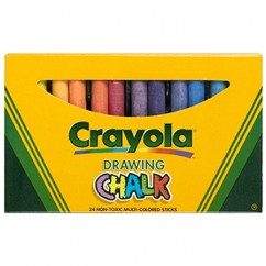 Crayola Drawing Chalk , 24-Colored Chalk Sticks , 9-packs= 216 Sticks New  Color