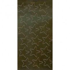 Stickers Foil Stars 3/4 175/PK Gold - Eureka