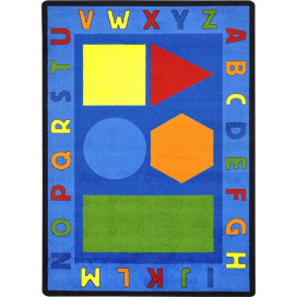 Alphabet Shapes Rug | Preschool Rugs | Classroom Rugs | ABC Rugs | Alphabet Rugs