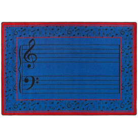 Fully Staffed Classroom Rug | Classroom Carpet | Classroom Carpets | Music Rg