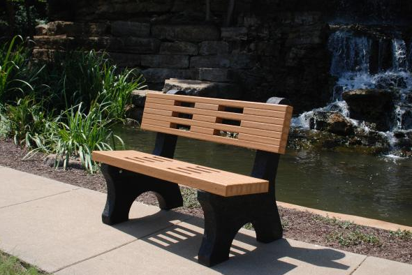 Contemporary Recycled Park Bench