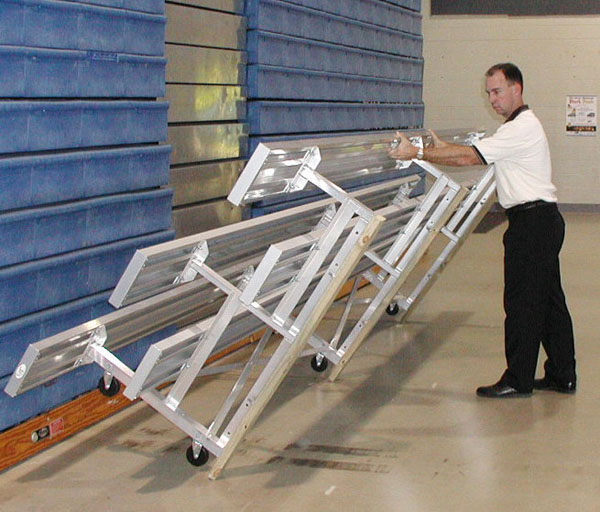 Portable Bleacher Tip-n-Roll Bleacher