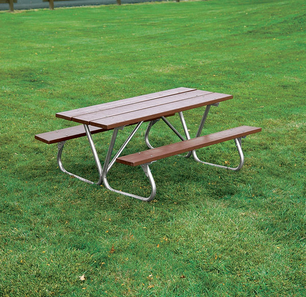 Heavy-Duty Bolt-Thru Wooden Picnic Table