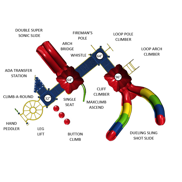 Top View - Lifesaver Colors BYO Playground