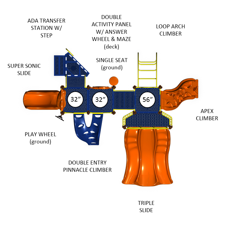 Eagle Express - Top View BYO Playground