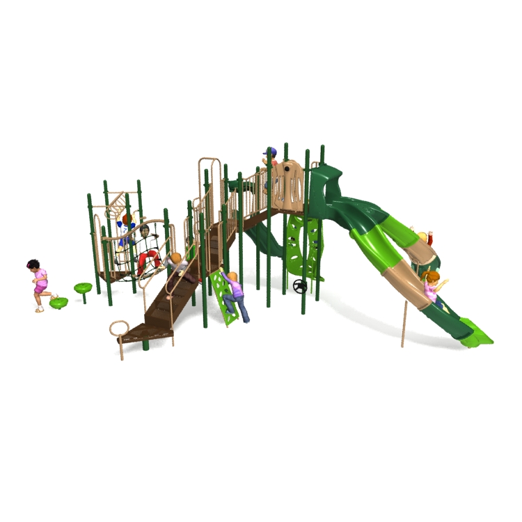 Back View - Springtime Colors BYO Playground