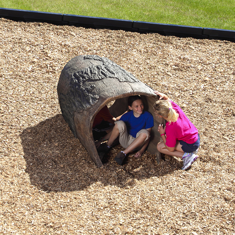 Choose The 6 Or 4 Log Tunnel For Natural Looking Playgrounds