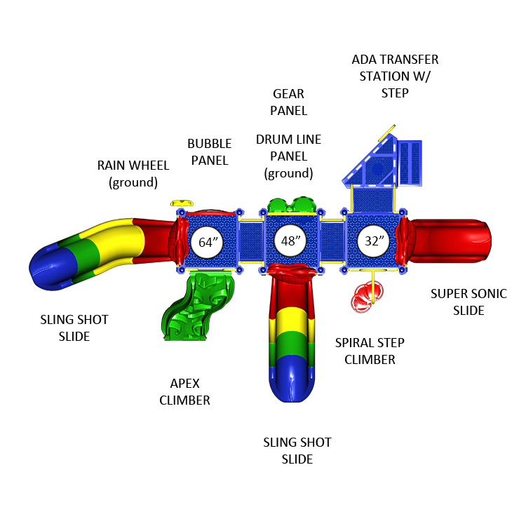 Radical Rainbow - Top View Radical Rainbow - Top View