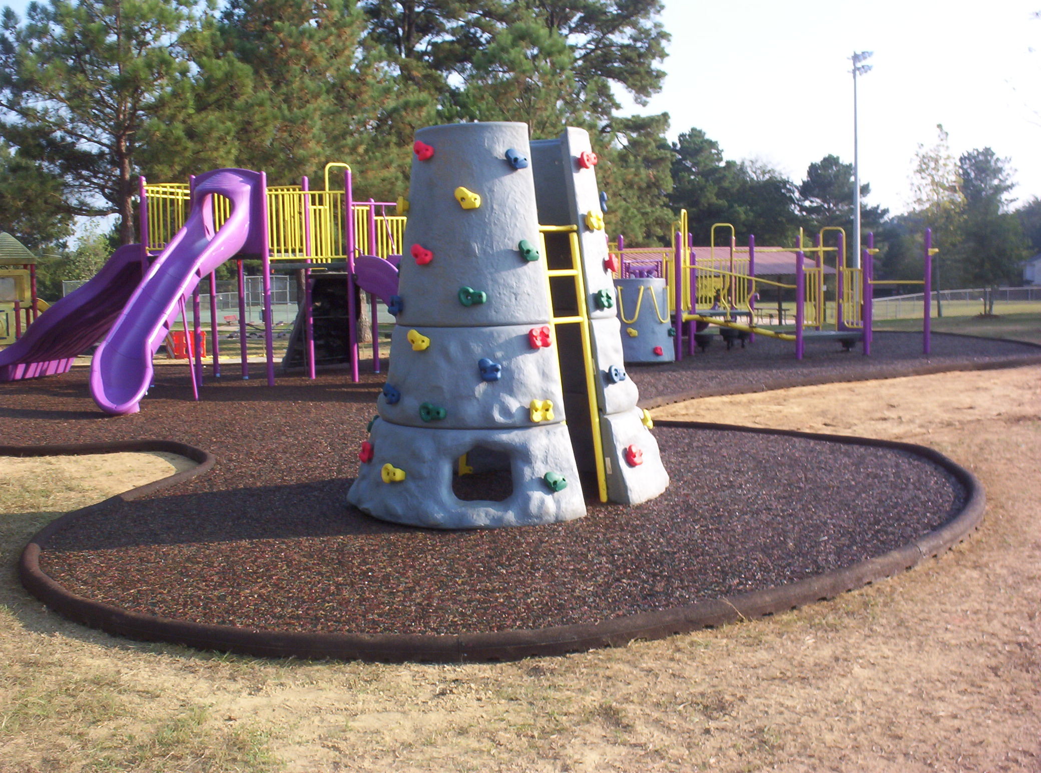 Rubber Flex Playground Border Curb