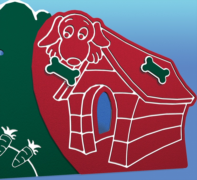 Dog House with Peek-a-Boo Window The Big Outdoors Dog House