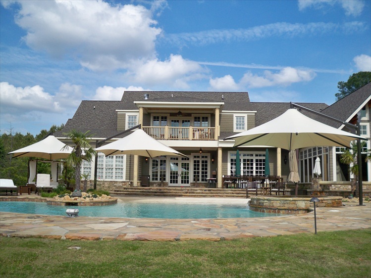 Vista Umbrellas in a Residential Setting BYO Playground