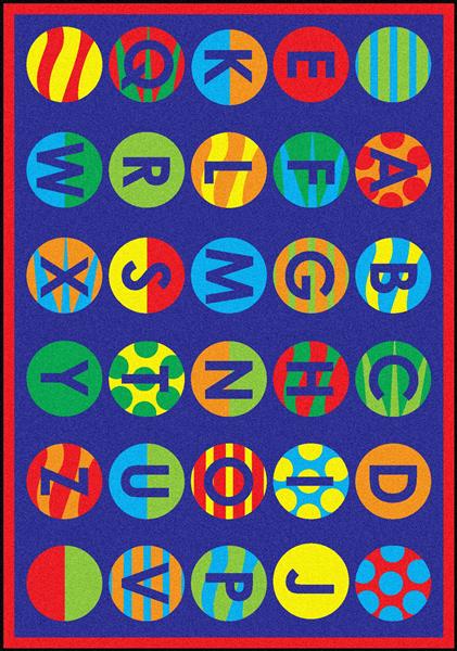 Alphabet Patterns Rug | Classroom Area Rugs | ABC Rugs